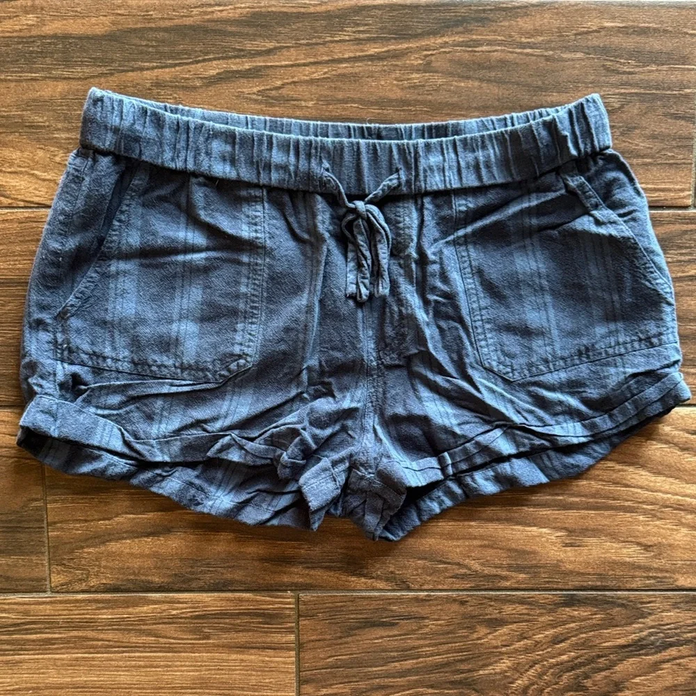 Casual Blue Women's Shorts - Picture 1 of 7